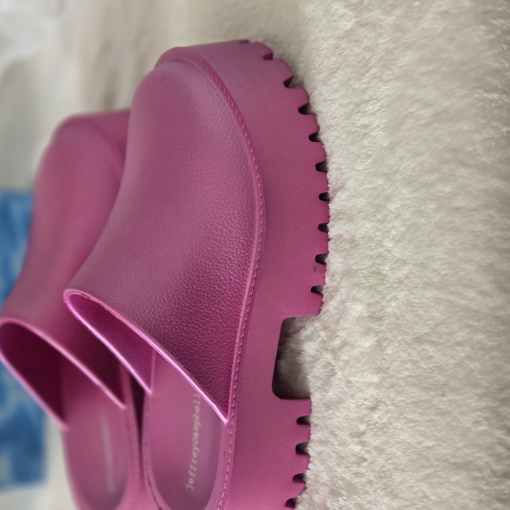 Stylish Pink Platform Mules